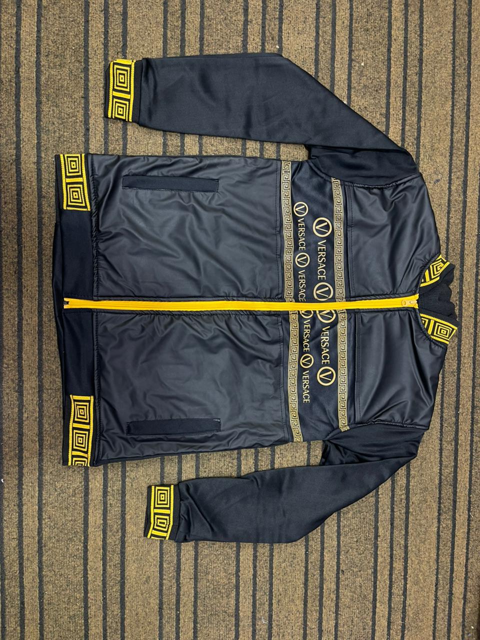 LEATHER JACKET VERSACE PANEL