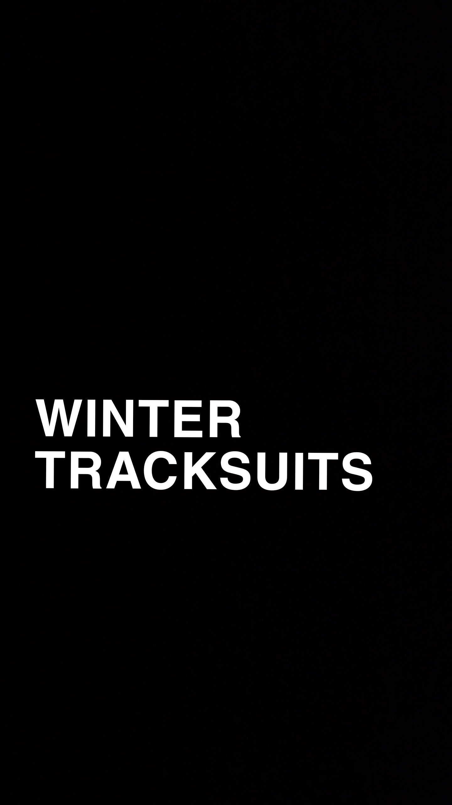WINTER TRACKSUIT