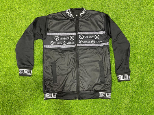 LEATHER JACKET VERSACE PANEL