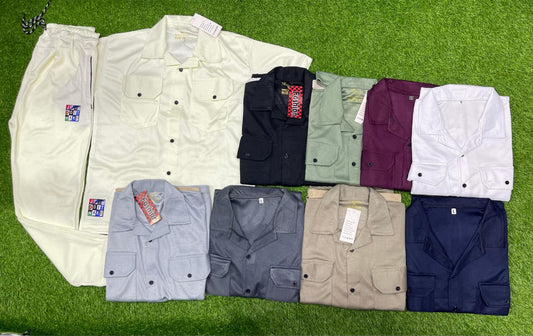 SAFARI SUIT DOUBLE POCKET